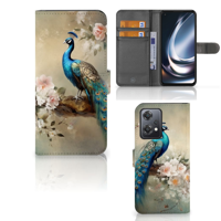 Telefoonhoesje | Met pasjeshouder | voor OnePlus Nord CE 2 Lite Vintage Pauwen - thumbnail