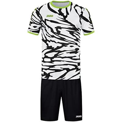 JAKO 4242K Shirt Animal Km Kids - Wit/Zwart/Fluogroen - 164