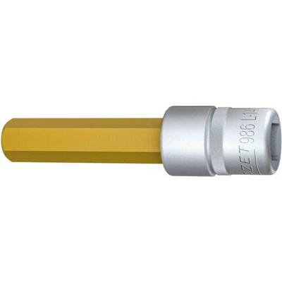 HAZET Dopsleutelbit 986L-14 · 1/2 inch (12,5 mm) vierkant hol · Binnen-zeskant-profiel · SW 14 mm