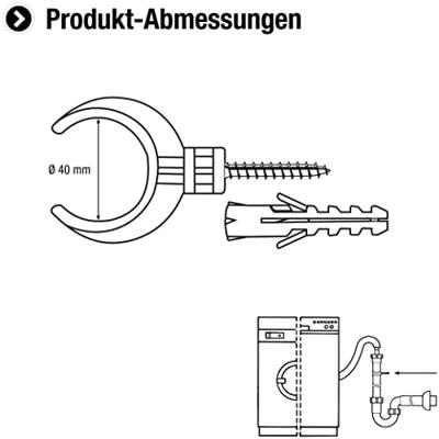 Cornat Wandhouder Voor Dompelbuis 40Mm - TEC356410R