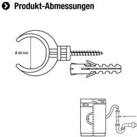 Cornat Wandhouder Voor Dompelbuis 40Mm - TEC356410R - thumbnail
