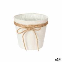 Grondlegger Ibergarden Wit Bruin Stof Lasso 16 x 15 x 16 cm 16 x 15 x 17 cm (24 Stuks) - thumbnail