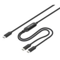 Manhattan Dual USB-C Ladekabel 100 W schwarz - Kabel - Digital/Daten (355810) - thumbnail