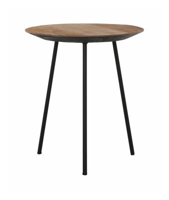DTP Home Bijzettafel 'Jupiter' Teakhout, 40cm, kleur Naturel