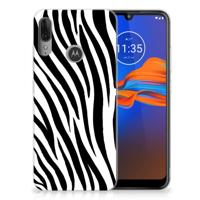 Motorola Moto E6 Plus | TPU Hoesje | Zebra - thumbnail