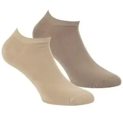 Boru Bamboo 2 paar korte sneaker sokken - Aansluitend - comfort - lage sokken