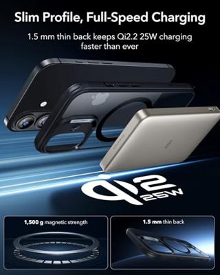 ESR Case Apple iPhone 17 Zwart, Transparant