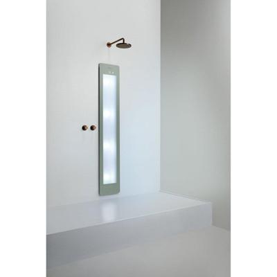 Sunshower Round Large Plus - Inbouw - Infrarood + Uv - 33 x 185 x 10 cm - Grijs