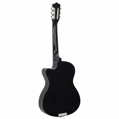 VidaXL Gitaar cutaway met 6 snaren western klassiek 38" zwart - thumbnail