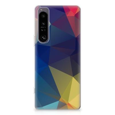 Sony Xperia 1 IV | TPU Hoesje | Polygon Dark
