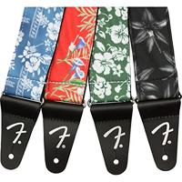 Fender Hawaiian Strap Blue Floral gitaarband - thumbnail