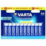 Varta High Energy AA 10 blister LR06 - thumbnail