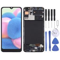 TFT Materiaal LCD-scherm en Digitizer Volledige montage met frame voor Samsung Galaxy A30s(Zwart) - thumbnail