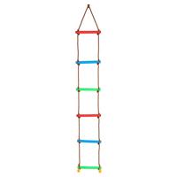 Touwladder met 6 Treden, 2mtr. - thumbnail