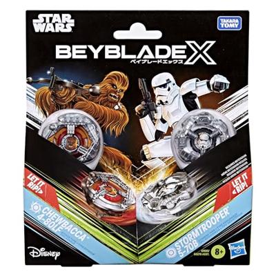 Beyblade X and Star Wars Collab Chewbacca 4-80LF vs. Stormtrooper 5-70B