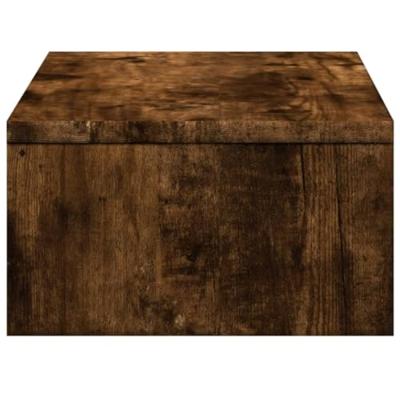 VidaXL Monitorstandaard met lades 50x27x15 cm hout gerookt eikenkleur VidaXL Monitorstandaard met lades 50x27x15 cm hout gerookt eikenkleur
