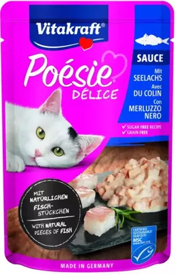 Poesie delisauce koolvis 85g Vitakraft - Vitakraft Poesie delisauce koolvis 85g Vitakraft - Vitakraft