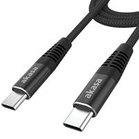 Akasa AK-CBUB54-10BK USB 2.0 0.48Gbps 100W USB Type-C 1m - thumbnail