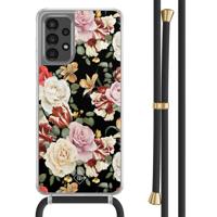 Samsung Galaxy A13 4G hoesje met zwart koord - Flowerpower - thumbnail