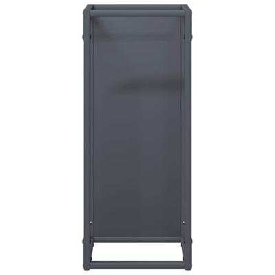 Brandhoutrek 25x25x60 cm koudgewalst staal antracietkleurig