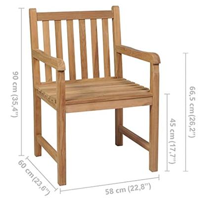 Tuinstoelen 2 st inklapbaar bamboe
