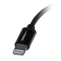 StarTech.com 15 cm korte zwarte Apple 8-polige Lightning-connector-naar-USB-kabel voor iPhone / iPod / iPad - thumbnail