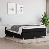 Boxspring met matras stof zwart 140x200 cm - thumbnail