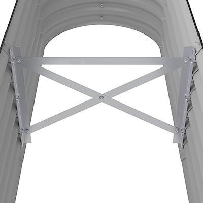VidaXL Plantenbak 152x40x36 cm gegalvaniseerd staal antracietkleurig