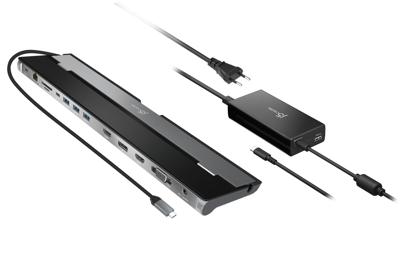 j5create USB-C™ Triple Display Docking Station with 100W PD Adapter - EU