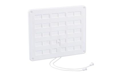 Nedco schuifrooster luxe 300 x 250 mm wit met koord