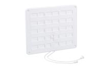 Nedco schuifrooster luxe 300 x 250 mm wit met koord - thumbnail