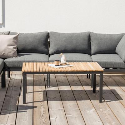Nohr Loungetafel 'Markeia' Teakhout, 110 x 60cm, kleur Zwart