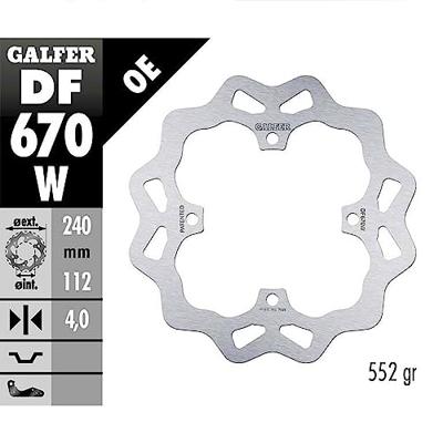 GALFER wave remschijf "df670" rotor df670 typw w offroad rigid