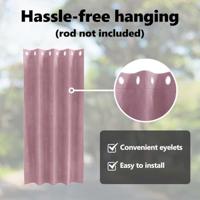 VidaXL Verduisterende gordijnen 2 pcs donkerroze 140 x 175 cm fluweel - thumbnail