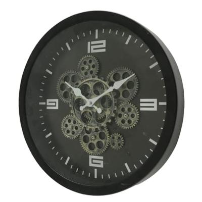 Wandklok Big Time met tandwielen