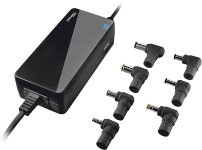 Trust Primo Universele 45W-laptopoplader Desktop accessoire Zwart