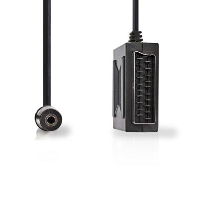 SCART-Adapter | SCART Male - SCART Female - SCART Female | 0,2 m | Zwart