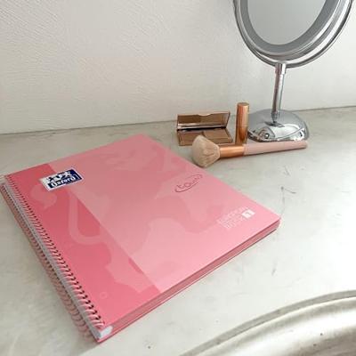 Oxford School Touch Europeanbook spiraalblok, ft A4+, 160 bladzijden, gelijnd, pastel roze
