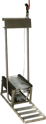 Laarzenrein 3 borstels laag RVS