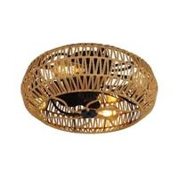 CristalRecord Plafondventilator Greip Ø 49 cm touw beige zwart - thumbnail