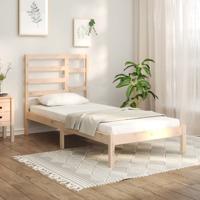 Bedframe massief hout 75x190 cm - thumbnail