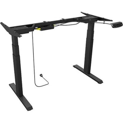 ICY BOX Zit-sta-bureauframe Elektrisch in hoogte verstelbaar Hoogte: 62 tot 1.28 m (b x h x d) 104.7 x 66 x 30 cm Zwart IB-EW206B-T 60867