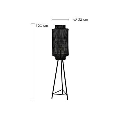 Light & Living Bohemian vloerlampGruaro zwart Ø 32cm - 8208812