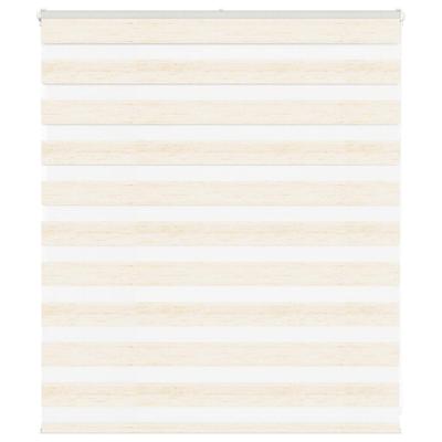 Zebra rolgordijn 130x100 cm stofbreedte 125,9 cm marmerbeige
