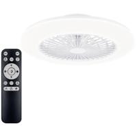 Philips LED Amigo Plafondventilator 25 W, 60 W (Ø x h) 590 mm x 137 mm Wit Met lamparmatuur, Dimbaar - thumbnail