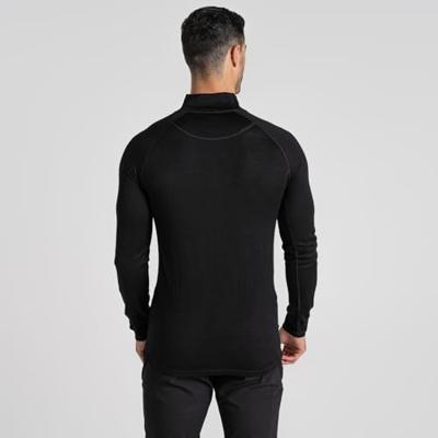 Craghoppers CEU001 Expert Merino Half Zip Long Sleeved Baselayer II - Black - M