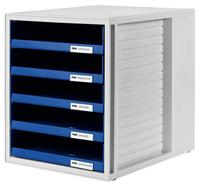 HAN HAN - Schubladenschrank - 5 Schubfächer - für C4 1401-14 Ladebox Lichtgrijs DIN A4 Aantal lades: 5 - thumbnail