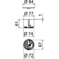 OBO Bettermann 2003820 Hollewand-apparaatdoos (Ø x d) 68 mm x 61 mm 10 stuk(s) - thumbnail