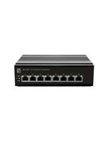 LevelOne IFS-0801, 8-poorts Fast Ethernet-industriële schakelaar, DIN-rail, -40 °C tot 75 °C - thumbnail