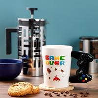 Game Over - Gevormd Handvat Keramiek Mok - thumbnail